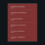 Burgundy Wedding Place Name Card DIY<br><div class="desc">The perfect addition to your special event. These wedding place cards are ideal for those seeking wedding place card ideas DIY enthusiasts will love. Perfect for a DIY wedding, they add a touch of elegance to your Christmas wedding. Enhance your Christmas wedding ideas with these customisable cards, perfect for a...</div>