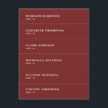 Burgundy Wedding Place Name Card DIY<br><div class="desc">The perfect addition to your special event. These wedding place cards are ideal for those seeking wedding place card ideas DIY enthusiasts will love. Perfect for a DIY wedding, they add a touch of elegance to your Christmas wedding. Enhance your Christmas wedding ideas with these customisable cards, perfect for a...</div>