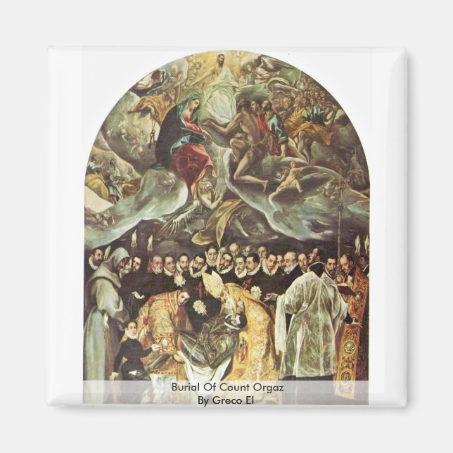 Burial Of Count Orgaz By Greco El Magnet (Front)