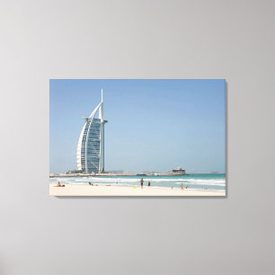 Burj Al Arab From Sunset Beach, Dubai Canvas Print