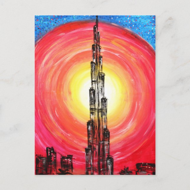 burj dubai postcard (Front)