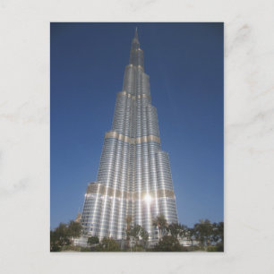 burj khalifa bright postcard