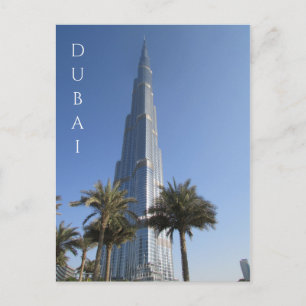 burj khalifa dubai postcard