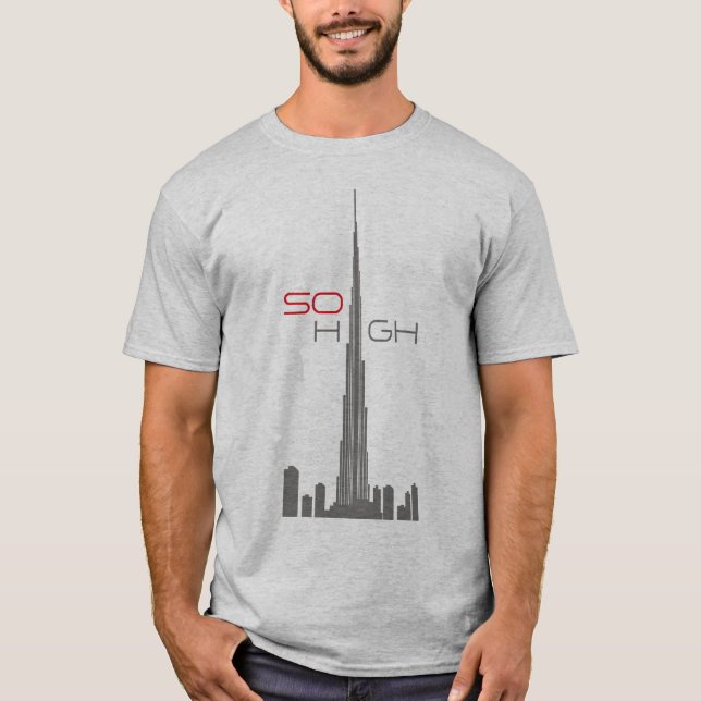 Burj Khalifa Dubai Tower T-Shirt (Front)