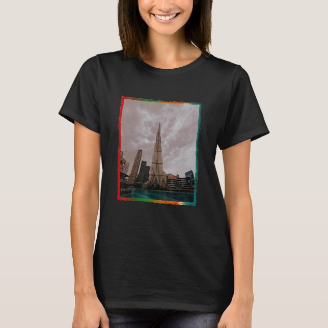 Burj Khalifa Dubai United Arab Emirates T-Shirt (Front)