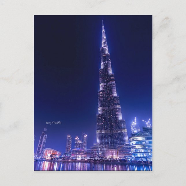 Burj Khalifa Landmark, Dubai, Postcard (Front)