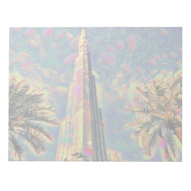 Burj Khalifa painting Notepad (Front)