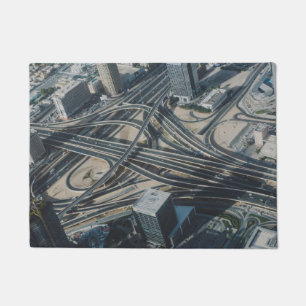 Burj Khalifa road view,Dubai Doormat
