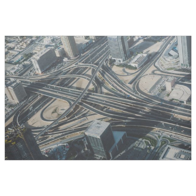 Burj Khalifa road view,Dubai Fabric (Yard)