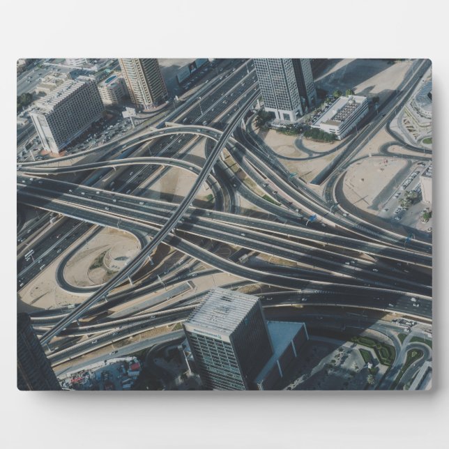 Burj Khalifa road view,Dubai Plaque (Front)