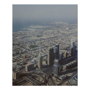 Burj Khalifa view, Dubai Poster