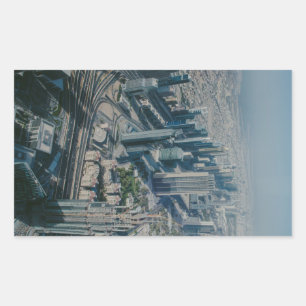 Burj Khalifa view,Dubai Rectangular Sticker