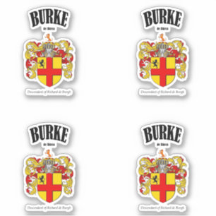 Burke Crest Irish Translation & Meaning (x4)
