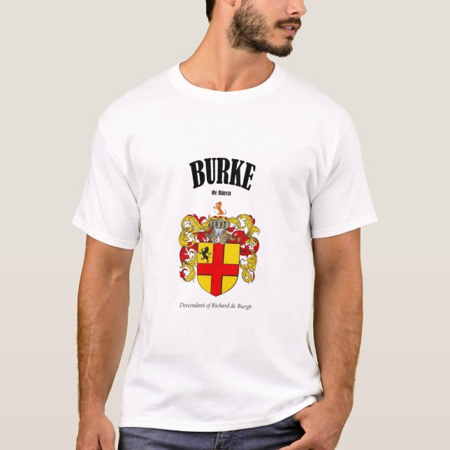 BURKE Crest Translation & Meaning T-Shirt (Front)