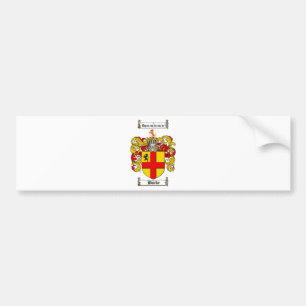 BURKE FAMILY CREST -  BURKE COAT OF ARMS BUMPER STICKER
