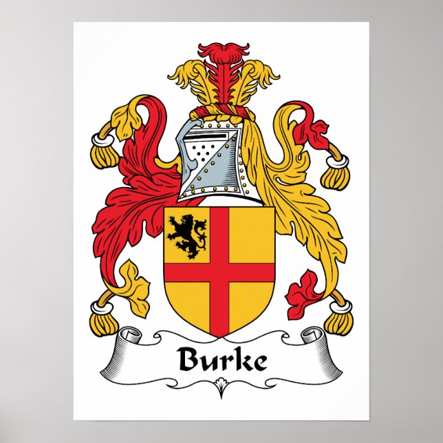 Burke Family Crest Poster (Front)