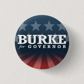BURKE FOR GOVERNOR 2014 3 CM ROUND BADGE
