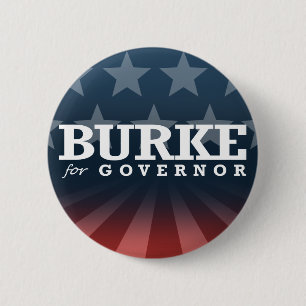 BURKE FOR GOVERNOR 2014 6 CM ROUND BADGE