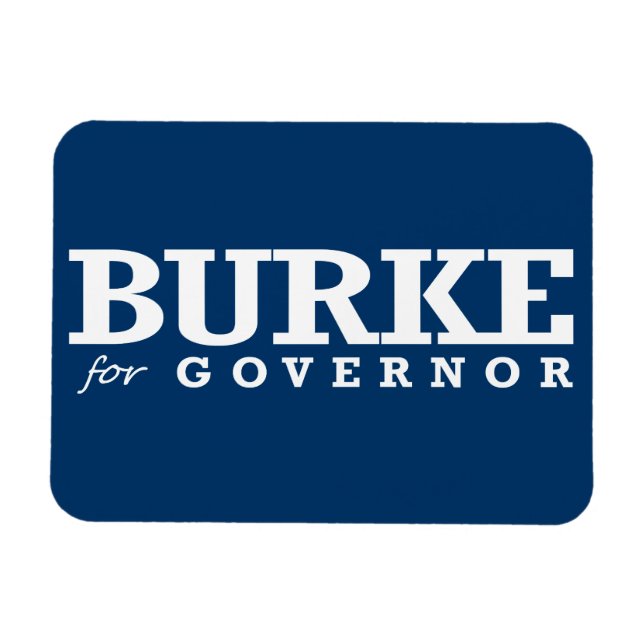 BURKE FOR GOVERNOR 2014 MAGNET (Horizontal)