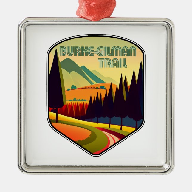 Burke-Gilman Trail Colours Metal Tree Decoration (Front)