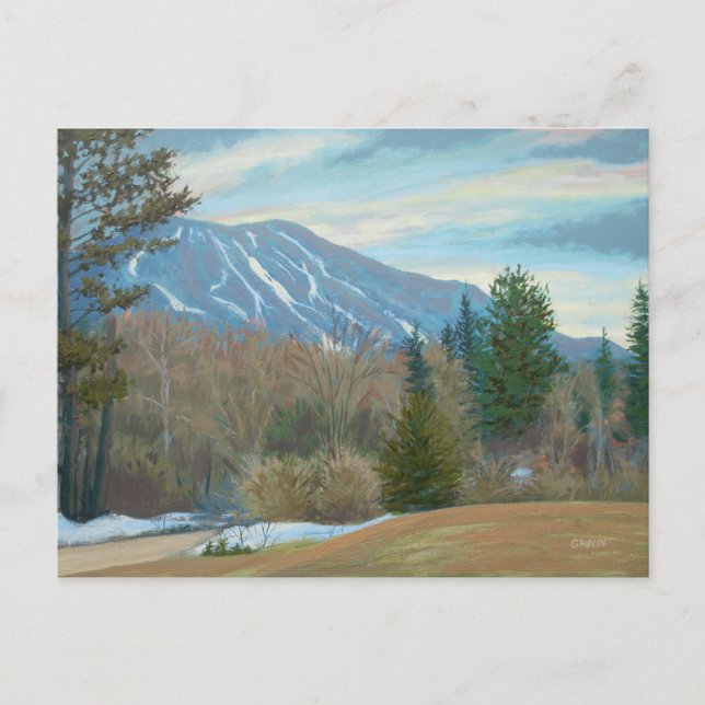 Burke Mountain in East Burke Vermont Postcard (Front)