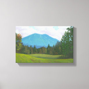 Burke Mountain Stretched Canvas Print