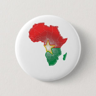 Burkina Faso 6 Cm Round Badge