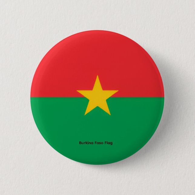 Burkina Faso  --  An African Miracle 6 Cm Round Badge (Front)