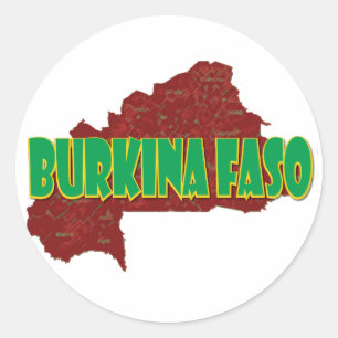 Burkina Faso Classic Round Sticker