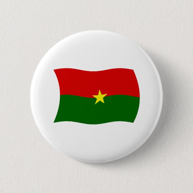 Burkina Faso Flag Button (Front)