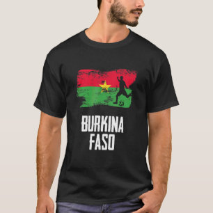 Burkina Faso Flag Jersey Burkinese Soccer Team Bur T-Shirt