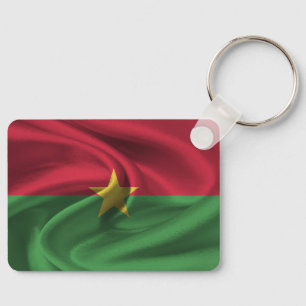 Burkina Faso Flag Keychain