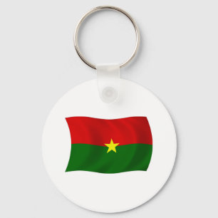 Burkina Faso Flag Keychain