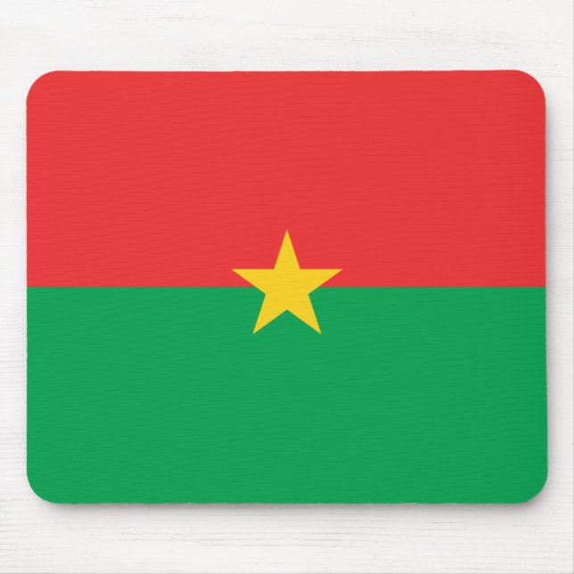 Burkina Faso Flag Mousepad (Front)