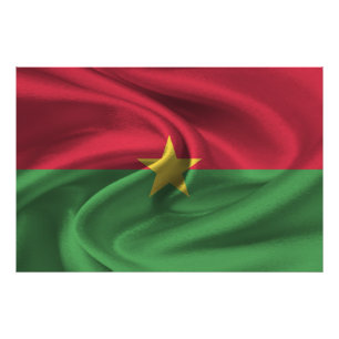 Burkina Faso Flag Photo Print