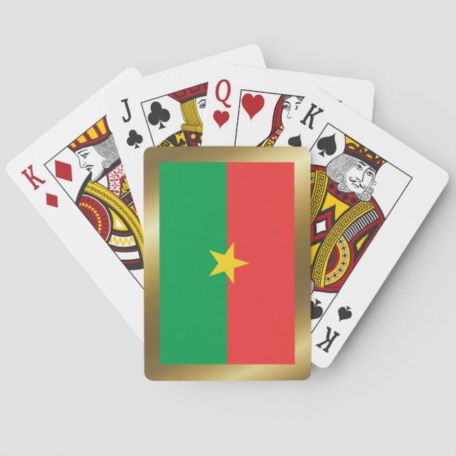Burkina Faso Flag Playing Cards (Back)