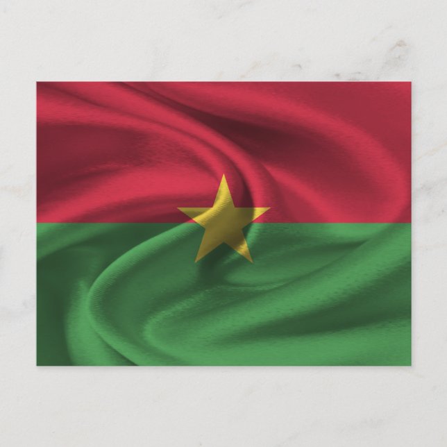 Burkina Faso Flag Postcard (Front)