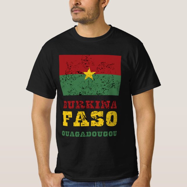 Burkina Faso Flag T-Shirt (Front)