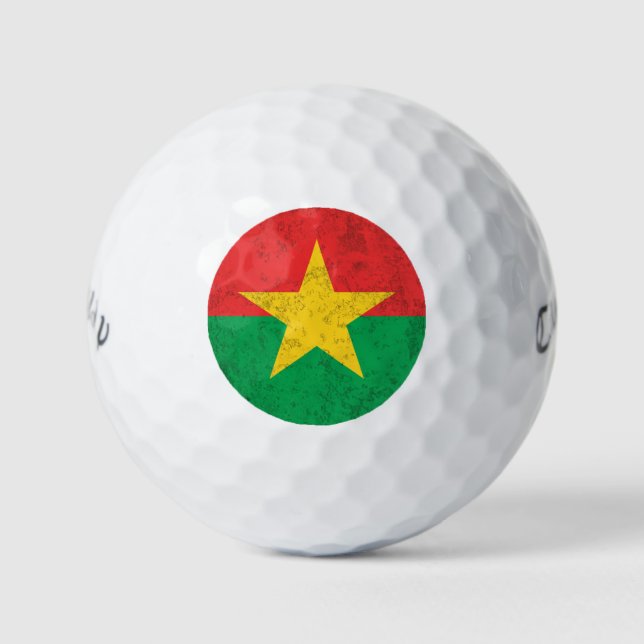 Burkina Faso Golf Balls (Front)