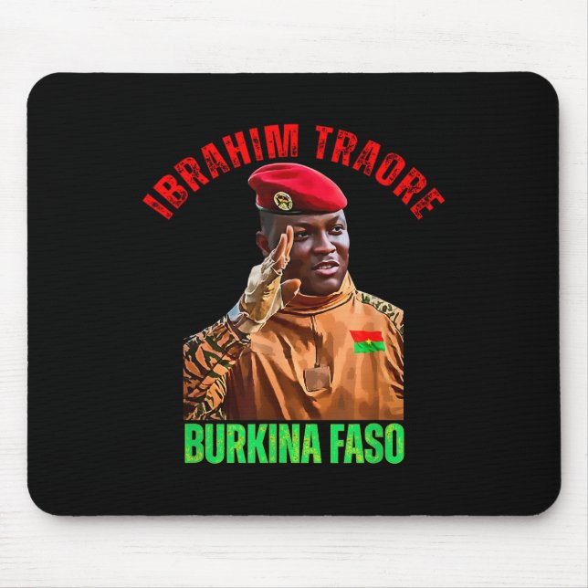 Burkina Faso- Ibrahim Traoré Thomas Sankara  Mouse Pad (Front)