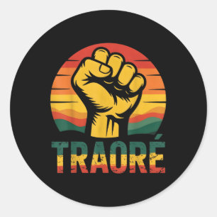 Burkina Faso-ibrahim Traoré _ Thomas Sankara T-shi Classic Round Sticker