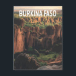 Burkina Faso Illustration Travel Art Vintage Postcard<br><div class="desc">Burkina Faso vector artwork design. Burkina Faso,  a culturally rich West African nation,  is known for its vibrant traditions,  breathtaking landscapes,  and historic villages.</div>