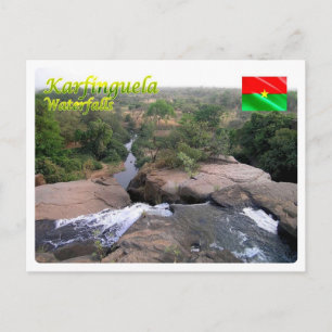 Burkina Faso - Karfinguela Waterfalls - Postcard