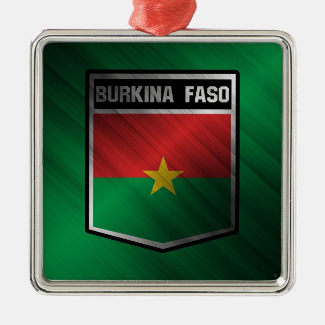 Burkina Faso Metal Tree Decoration (Front)