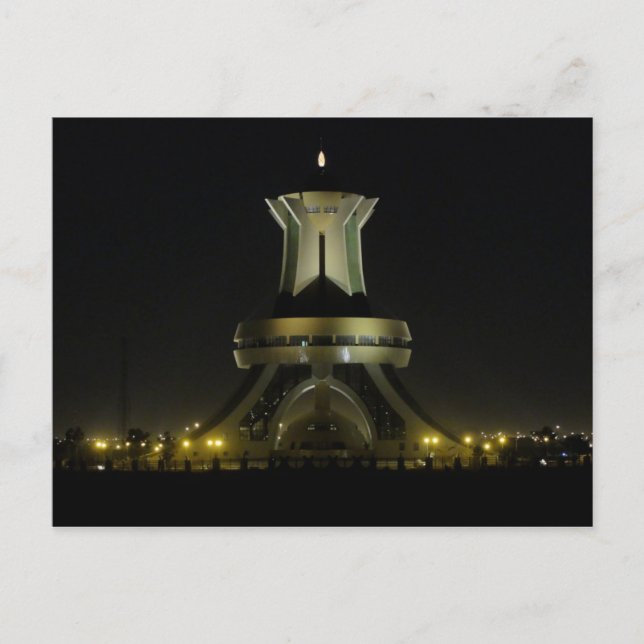 Burkina Faso - Ouagadougou - Monument at Night Postcard (Front)