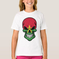 Burkina Faso Smiling Skull Flag