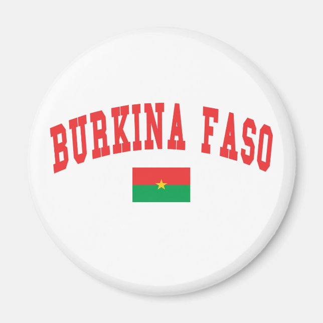 Burkina Faso Style Magnet (Front)