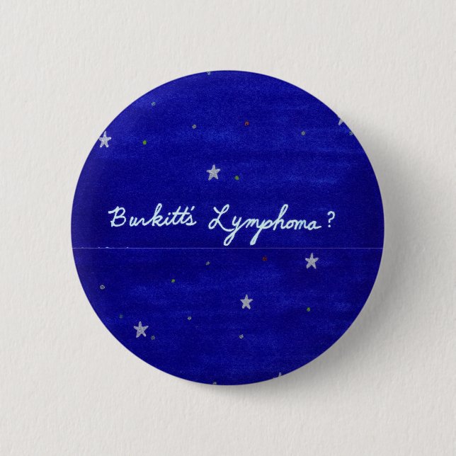 Burkitt's Lymphoma button (Front)