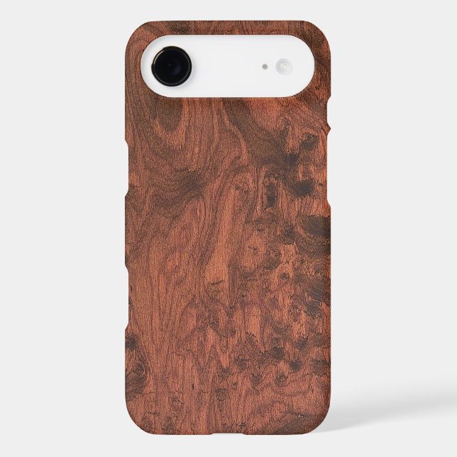 Burl Mahogany Wood Texture Case-Mate iPhone Case (Back)