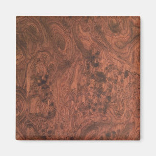 Burl Mahogany Wood Texture Magnet